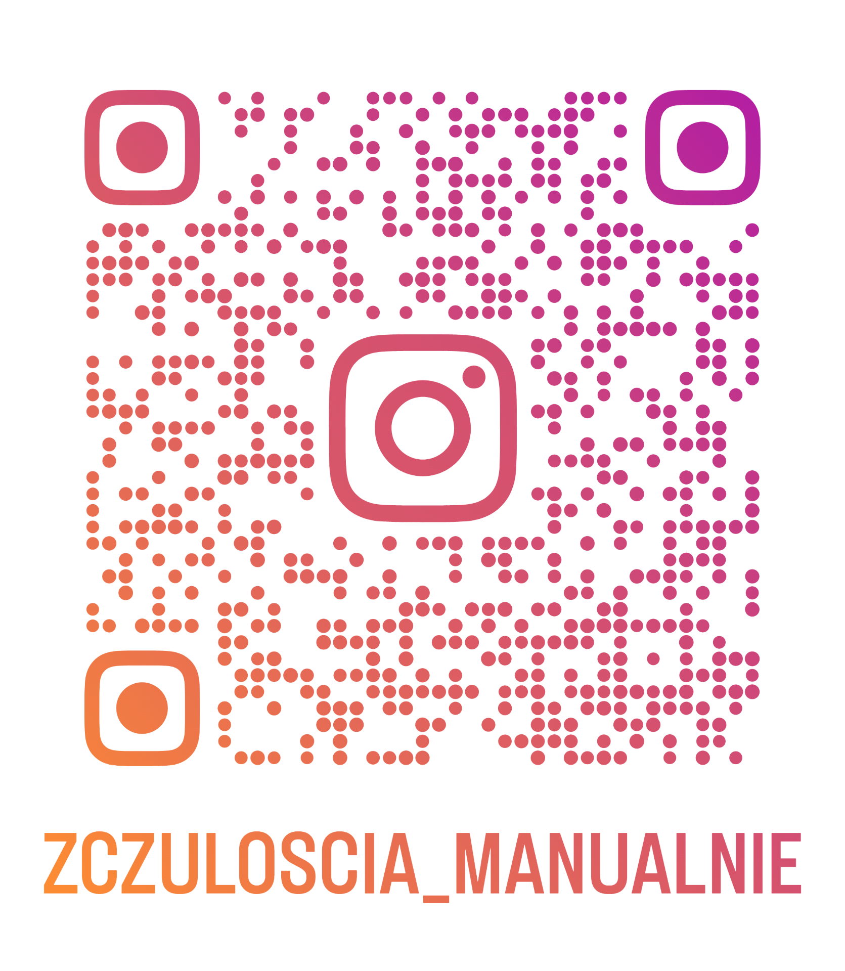 Kod QR do Instagrama Z Czułością